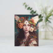 Fairy Girl Fantasy Art Briefkaart (Staand voorkant)