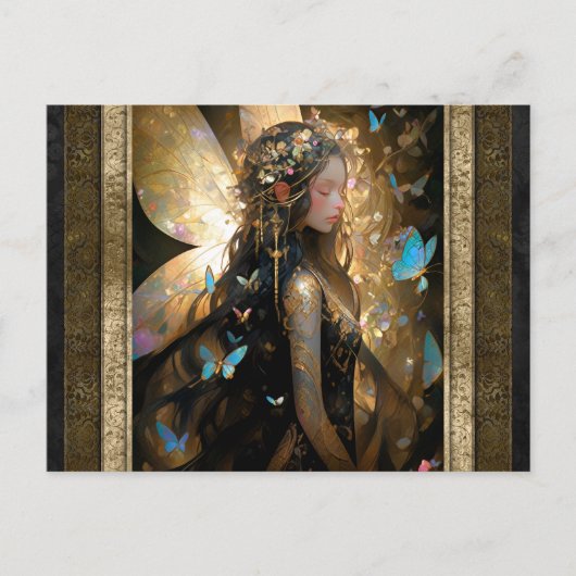 Fairy Girl Fantasy Art Briefkaart (Voorkant)