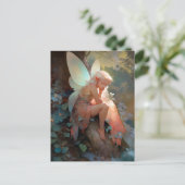 Fairy Girl Fantasy Art Briefkaart (Staand voorkant)