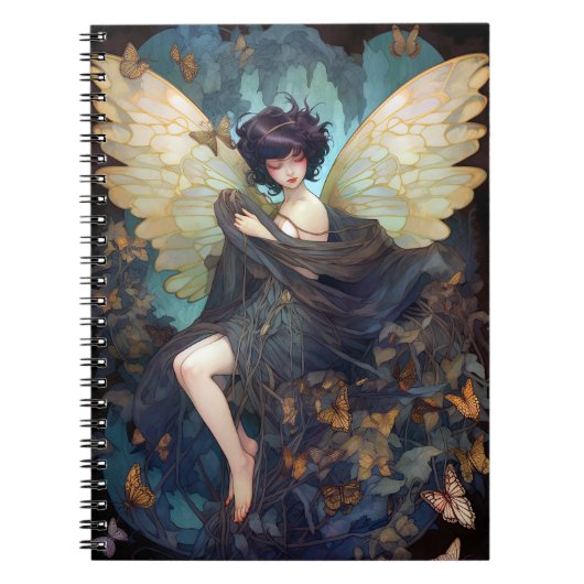 Fairy Girl Fantasy Art Notitieboek (Voorkant)