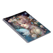 Fairy Girl Fantasy Art Notitieboek (Rechterzijde)