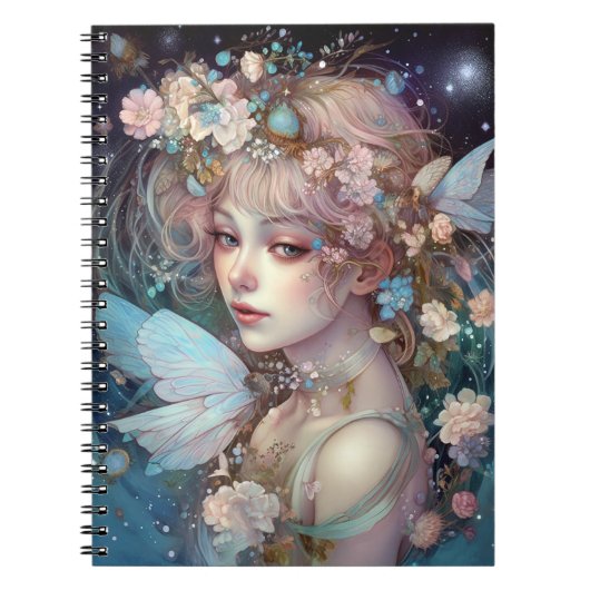 Fairy Girl Fantasy Art Notitieboek (Voorkant)