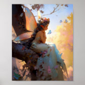 Fairy Girl Fantasy Art Poster (Voorkant)