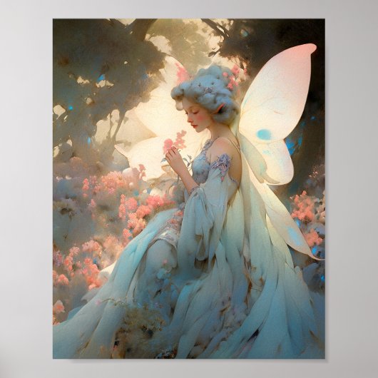 Fairy Girl Fantasy Art Poster (Voorkant)