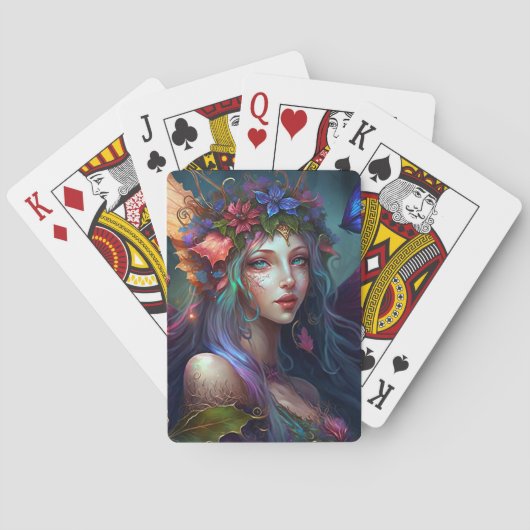 Fairy Girl Fantasy Art-speelkaarten Pokerkaarten (Achterkant)