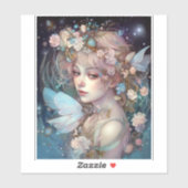 Fairy Girl Fantasy Art Sticker (Vel)