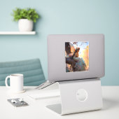 Fairy Girl Fantasy Art Sticker (Laptop op bureau)