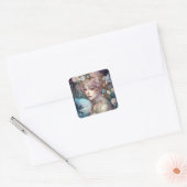 Fairy Girl Fantasy Art Vierkante Sticker (Envelop)