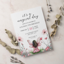 Fairy Girl Garden Roze Verjaardag