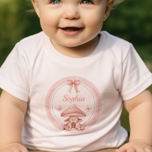 Fairy Girl Mushroom House Verjaardag Kinder Shirts