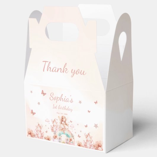 Fairy Girl Rainbow Magic Theepot Verjaardag Bedankdoosjes (Geopend)