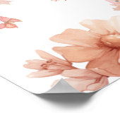 Fairy Girl Rainbow Magical Theepot Verjaardag Poster (Hoek)