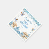 Fairy Girl Winter Garden Verjaardag servetten (Hoek)