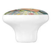 Fairy Girl with Cupcake| Fairytale Keramische Knop (Zijkant)