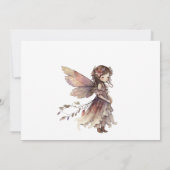 Fairy Girl's 5e uitnodiging voor een verjaardag (Achterkant)