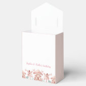 Fairy Girls Mushroom House Ribbon Twins Verjaardag Bedankdoosjes (Geopend)