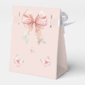 Fairy Girls Mushroom House Ribbon Twins Verjaardag Bedankdoosjes (Achterkant)