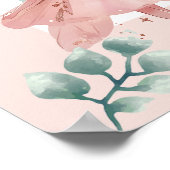 Fairy Girls Mushroom House Ribbon Twins Verjaardag Poster (Hoek)