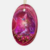 Fairy - Girly Digital Art Keramisch Ornament (Links)