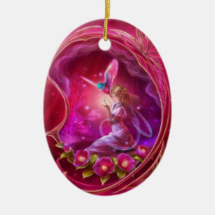 Fairy - Girly Digital Art Keramisch Ornament