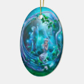 Fairy - Girly Digital Art Keramisch Ornament (Links)