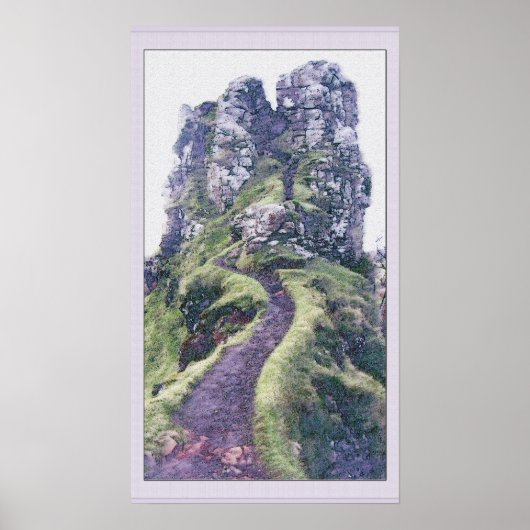 Fairy Glen Castle Scotland Poster (Voorkant)