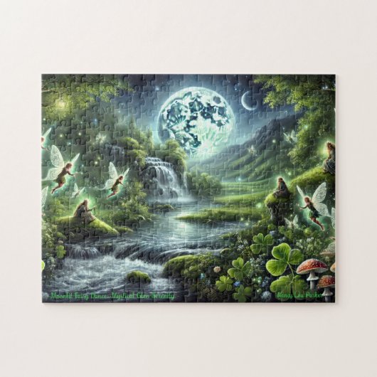 Fairy Glen Puzzel, Ethische Feeën Ierse Scene Legpuzzel (Horizontaal)