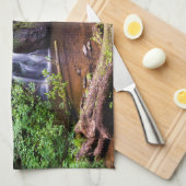 Fairy Glen waterfall Kitchen theedoeken (Quarter Fold)