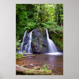 Fairy Glen waterfall, Rosemarkie, Schotland Poster