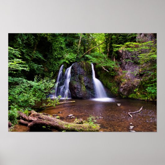 Fairy Glen waterfall, Rosemarkie, Schotland Poster (Voorkant)