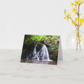 Fairy Glen waterfall, Rosemarkie Wenskaart Kaart (Gele Bloem)