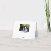 Fairy Glen waterfall, Rosemarkie Wenskaart Kaart (Achterkant)