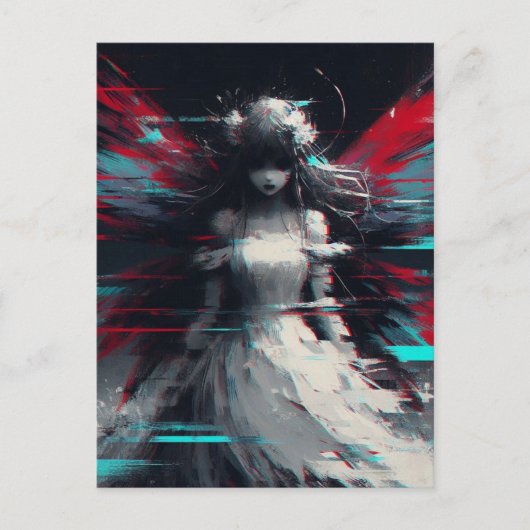 Fairy Glitch Briefkaart (Voorkant)