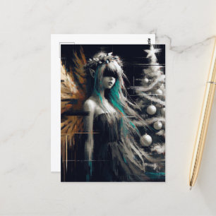 Fairy Glitch Christmas Briefkaart
