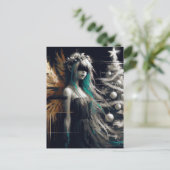 Fairy Glitch Christmas Briefkaart (Staand voorkant)