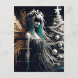 Fairy Glitch Christmas Briefkaart