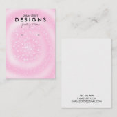 Fairy Glitter Instagram Earring Display Kaart Visitekaartje (Voorkant / Achterkant)