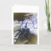 Fairy Glow Paarse Wenskaart Kaart (Achterkant)