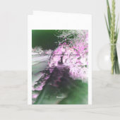 Fairy Glow Pink Wenskaart Kaart (Achterkant)