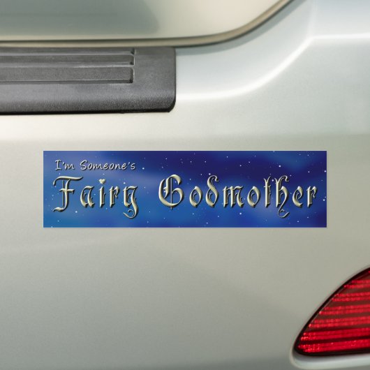 Fairy Godmoeder Bumpersticker (Op auto)