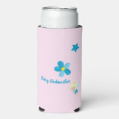 Fairy Godmoeder Custom Text and Flowers Seltzer Blikjeskoeler (Seltzer Voorkant)