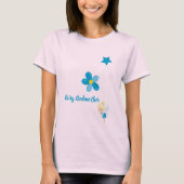 Fairy Godmoeder Custom Text and Flowers T-Shirt (Voorkant)