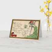  - Fairy Godmoeder geeft nieuwe baby de schuld, Kaart (Gele Bloem)