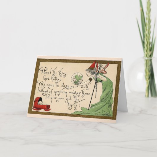  - Fairy Godmoeder geeft nieuwe baby de schuld, Kaart (Voorkant)