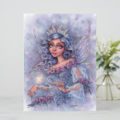 Fairy Godmoeder Magic Wings Fantasy Woman Art Kaar (Staand voorkant)