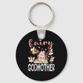 Fairy Godmother Magical Floral Funny Birthday Girl Sleutelhanger (Voorkant)