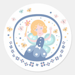 Fairy Godmother Sprookje Karakter Ronde Sticker