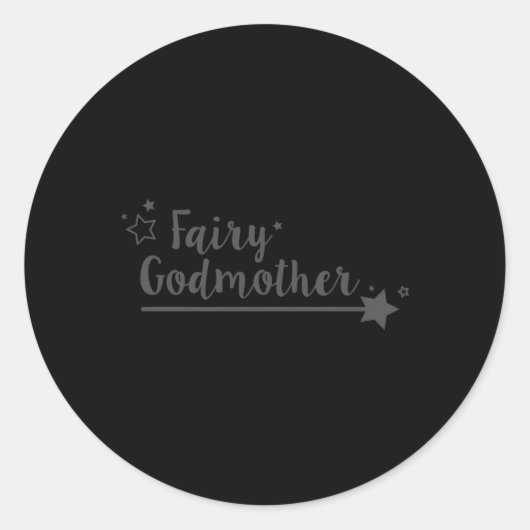 Fairy Godmother Wand Star Spell Fantasy Ronde Sticker (Voorkant)