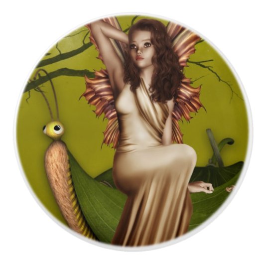 Fairy Gondola Keramische Knop (Voorkant)