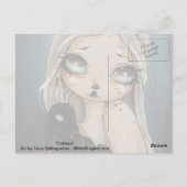 Fairy gothic jackalope fantasy art briefkaart (Achterkant)